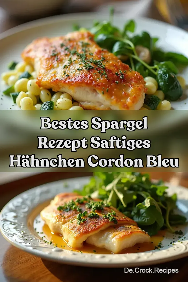 Bestes Spargel Rezept Saftiges H&auml;hnchen Cordon Bleu