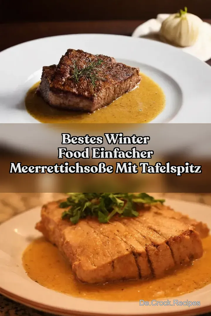 Bestes Winter Food Einfacher Meerrettichso&szlig;e mit Tafelspitz