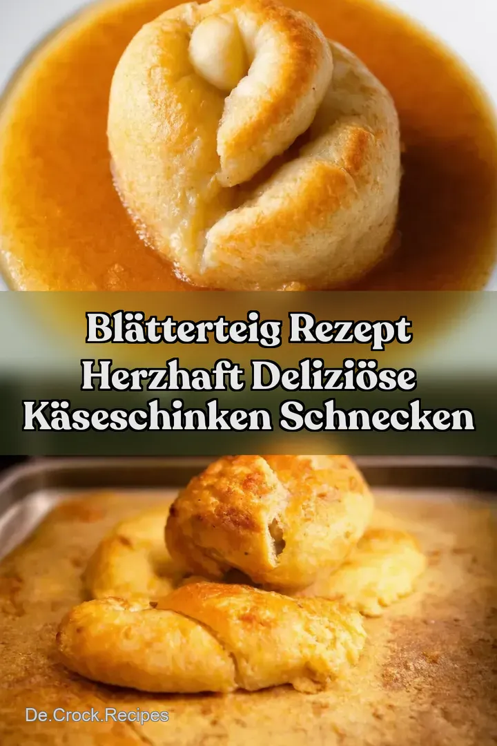 Bl&auml;tterteig Rezept Herzhaft Delizi&ouml;se K&auml;seSchinken Schnecken