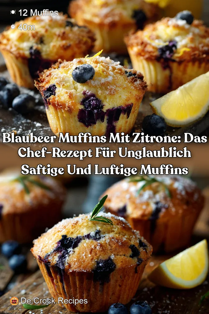 Blaubeer Muffins mit Zitrone: Das Chef-Rezept f&uuml;r unglaublich saftige und luftige Muffins