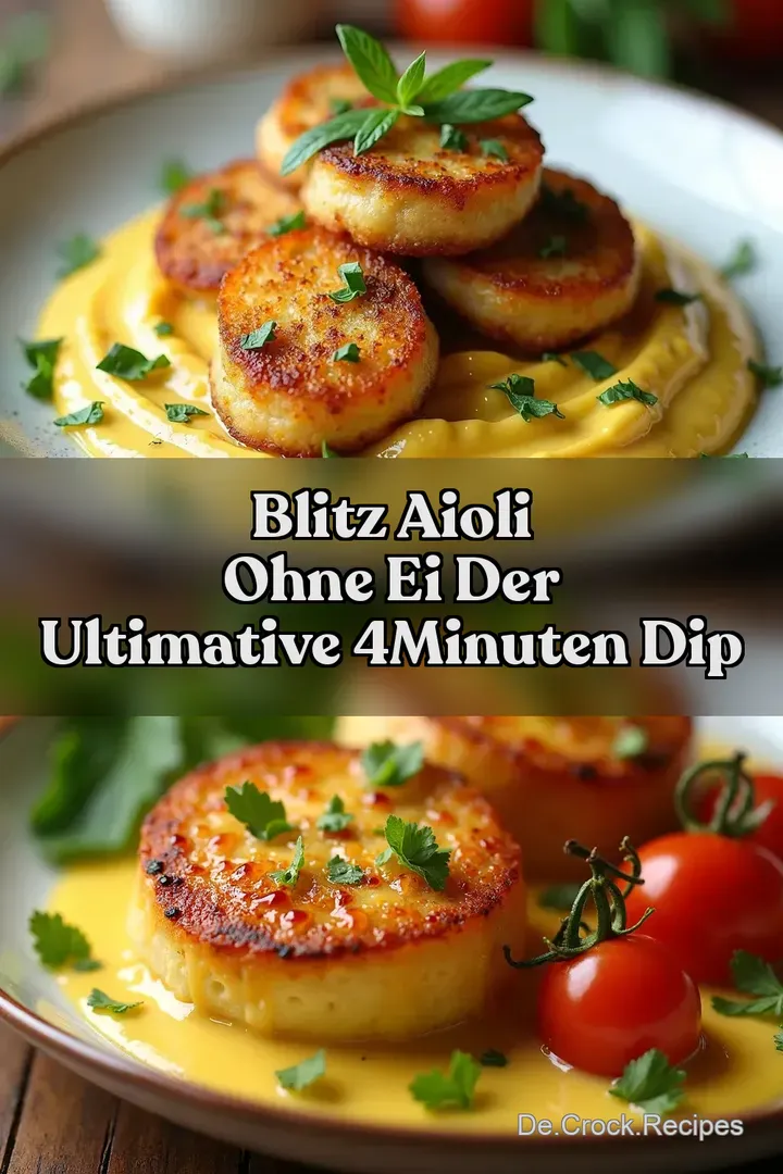 Blitz Aioli Ohne Ei Der Ultimative 4Minuten Dip
