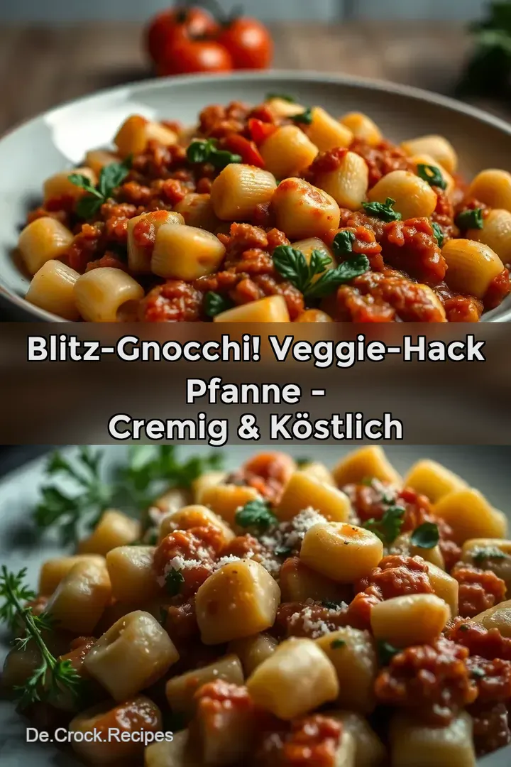 Blitz-Gnocchi! Veggie-Hack Pfanne - Cremig &amp Köstlich