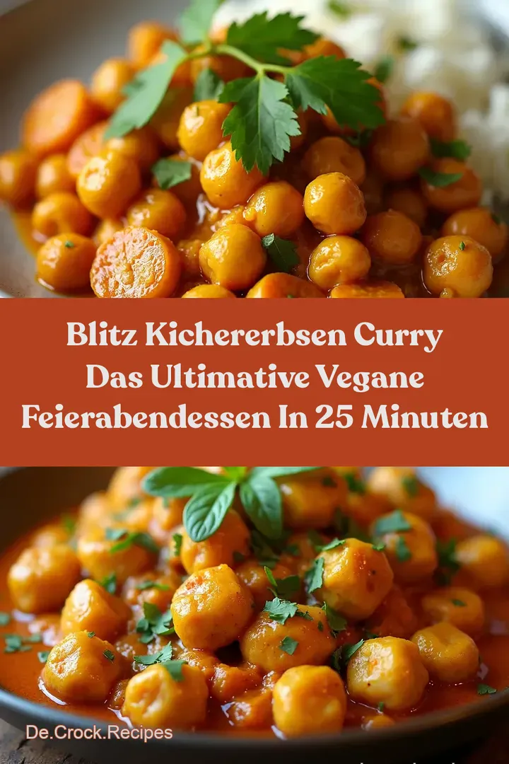 Blitz Kichererbsen Curry Das Ultimative Vegane FeierabendEssen in 25 Minuten