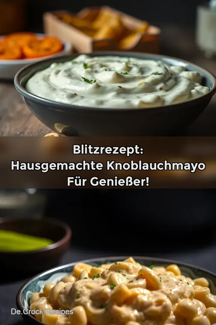 Blitzrezept: Hausgemachte Knoblauchmayo für Genießer!
