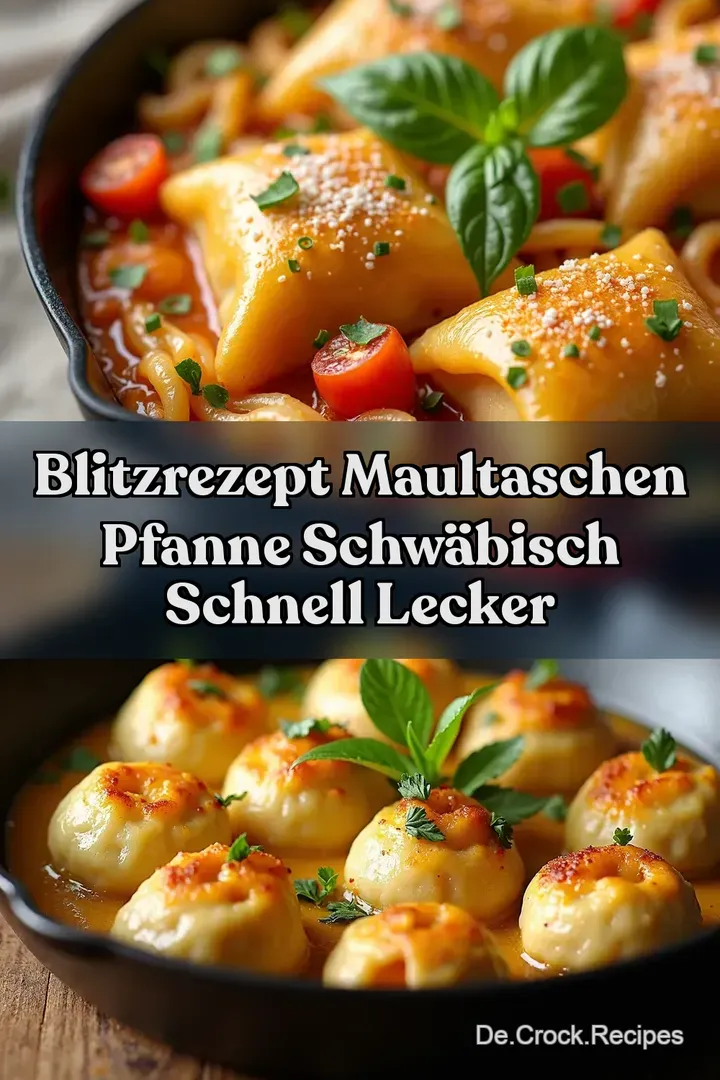 Blitzrezept Maultaschen Pfanne Schwäbisch schnell lecker