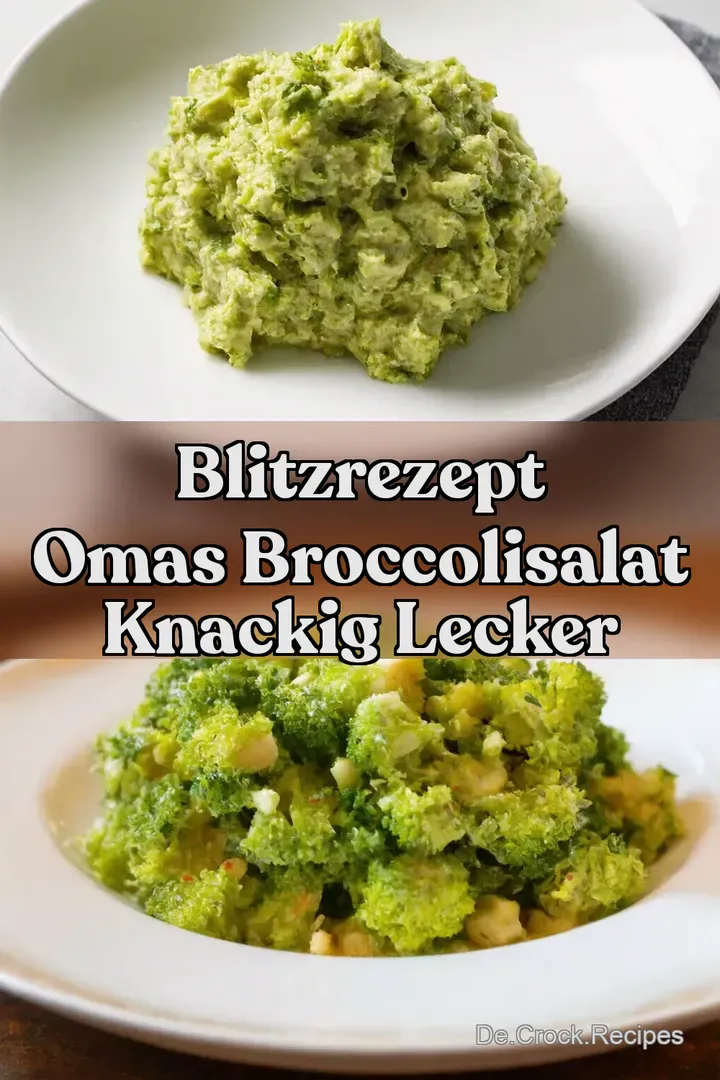 Blitzrezept Omas Broccolisalat Knackig Lecker