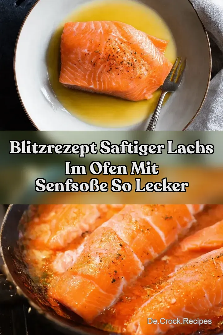 BlitzRezept Saftiger Lachs im Ofen mit Senfso&szlig;e so lecker