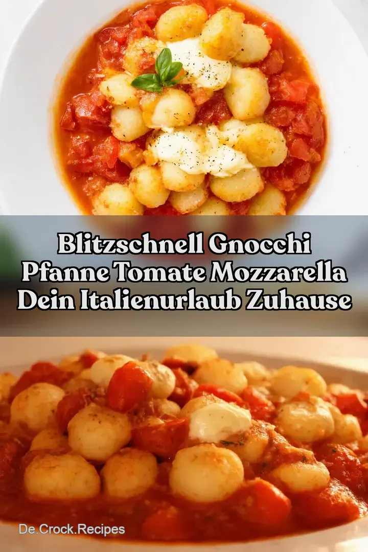 Blitzschnell Gnocchi Pfanne Tomate Mozzarella Dein ItalienUrlaub zuhause