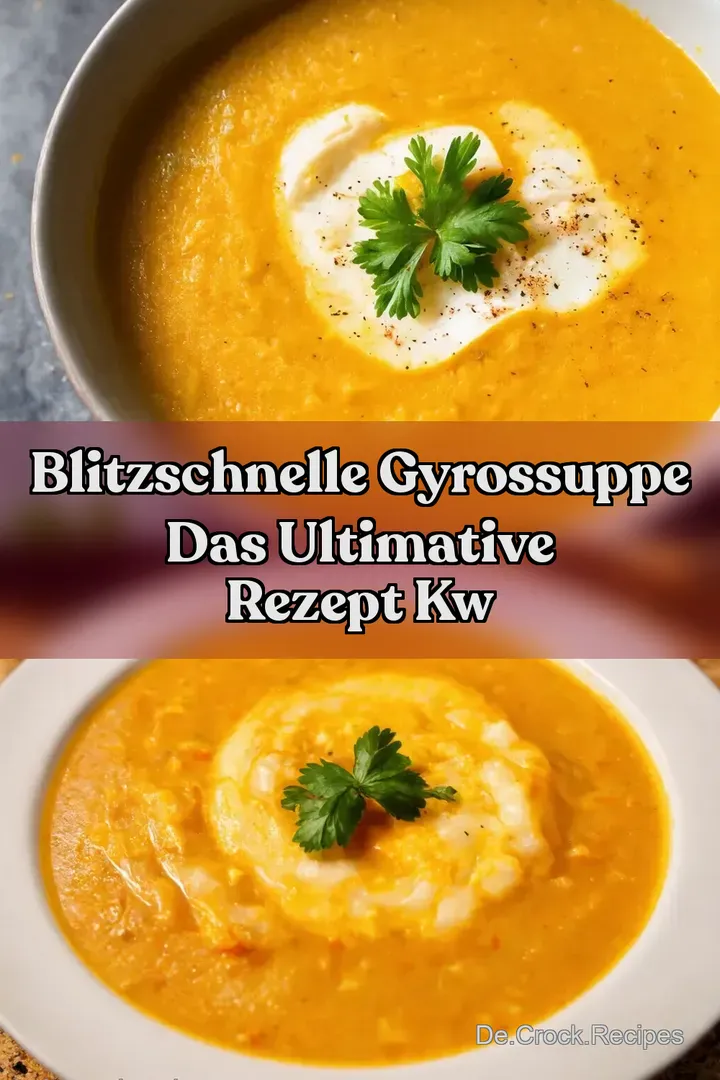 Blitzschnelle Gyrossuppe Das Ultimative Rezept kw