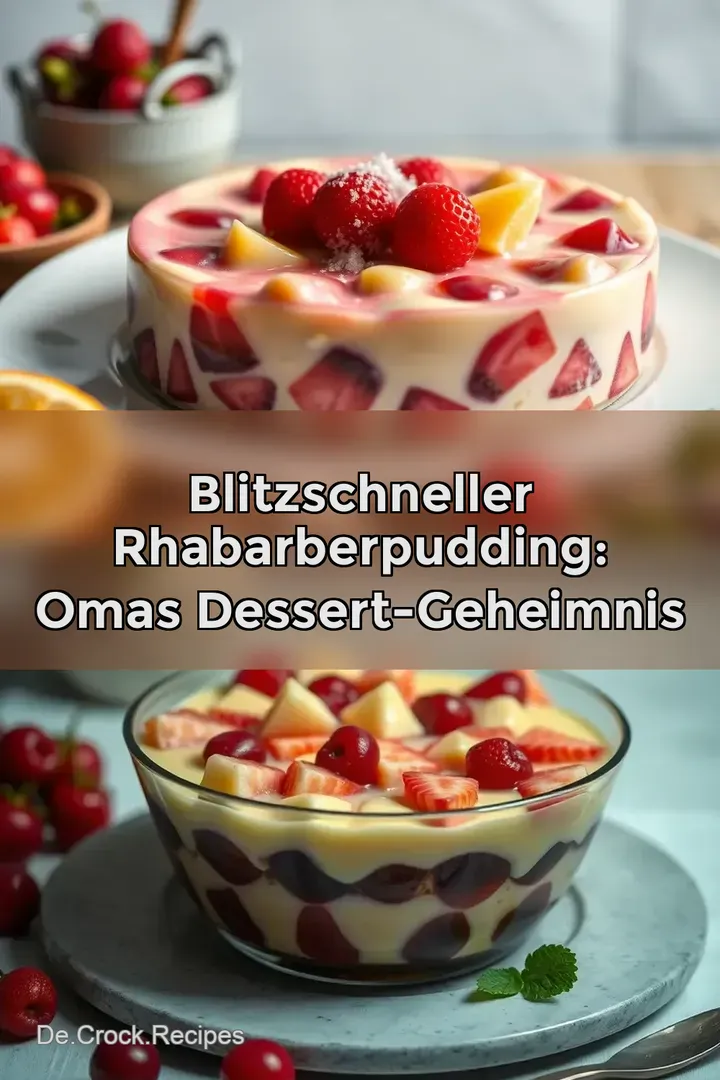 Blitzschneller Rhabarberpudding: Omas Dessert-Geheimnis