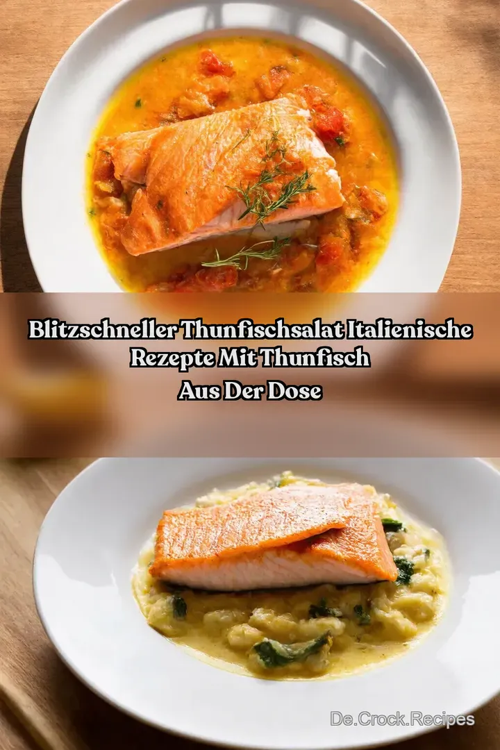Blitzschneller Thunfischsalat Italienische Rezepte mit Thunfisch aus der Dose