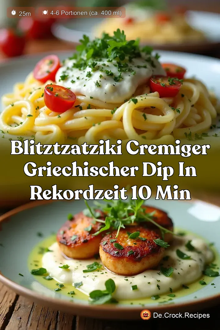 BlitzTzatziki Cremiger Griechischer Dip in Rekordzeit 10 Min