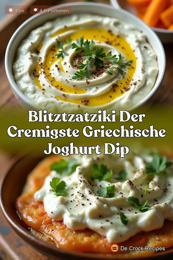 BlitzTzatziki Der cremigste griechische Joghurt Dip