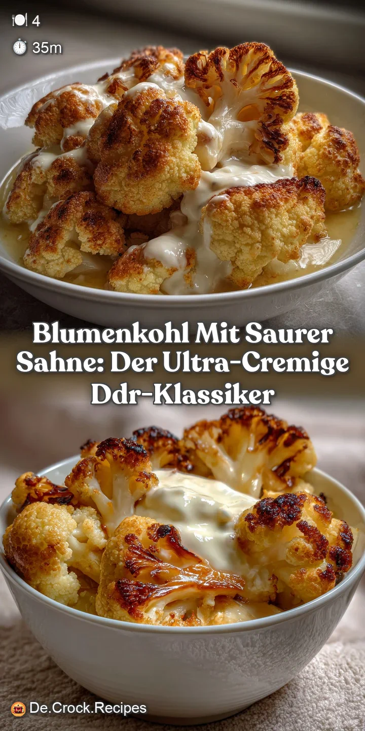 Blumenkohl mit saurer Sahne: Der ultra-cremige DDR-Klassiker