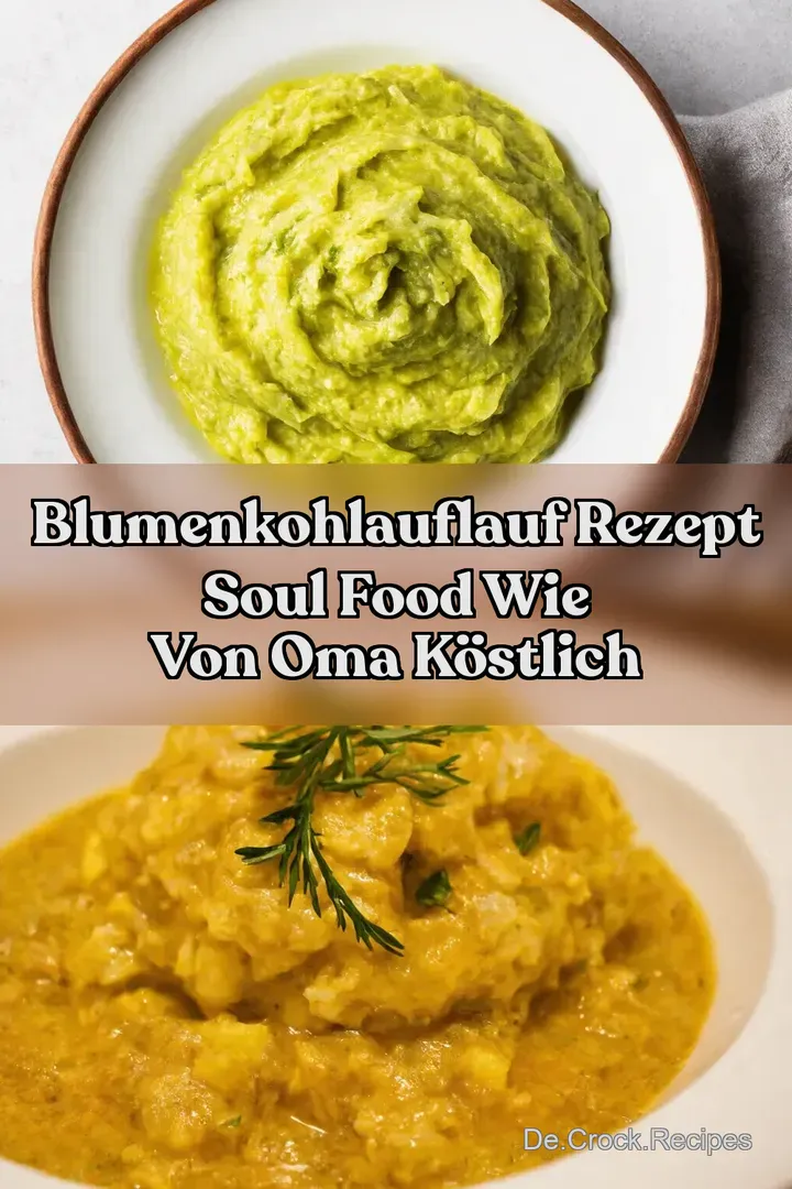 Blumenkohlauflauf Rezept Soul Food Wie von Oma K&ouml;stlich