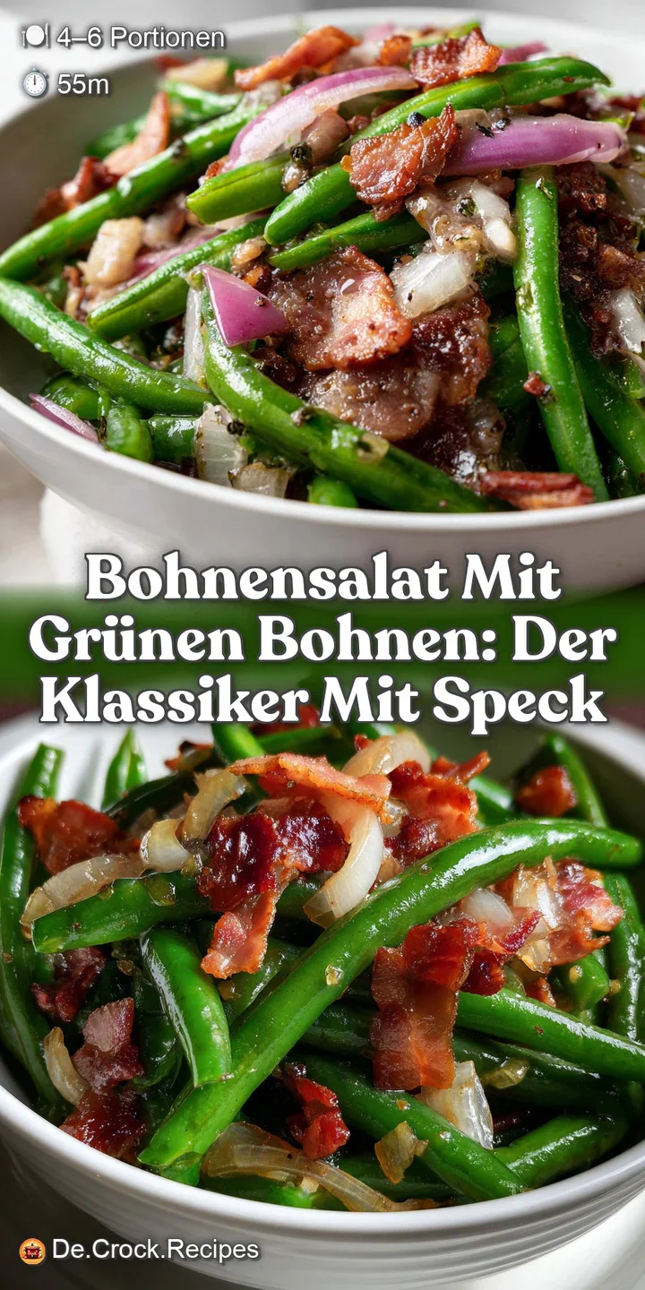 Bohnensalat mit gr&uuml;nen Bohnen: Der Klassiker mit Speck
