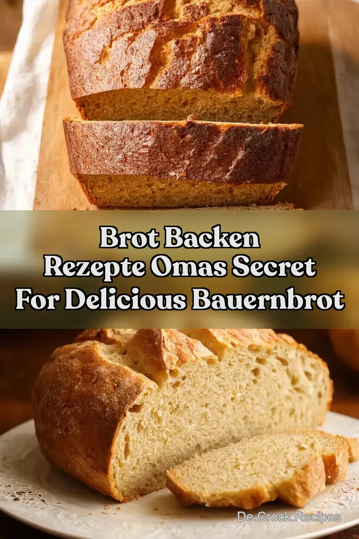 Brot Backen Rezepte Omas Secret for Delicious Bauernbrot