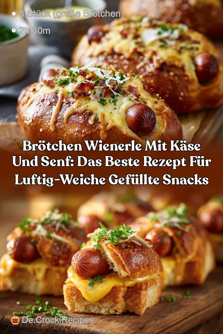 Br&ouml;tchen Wienerle mit K&auml;se und Senf: Das beste Rezept f&uuml;r luftig-weiche gef&uuml;llte Snacks