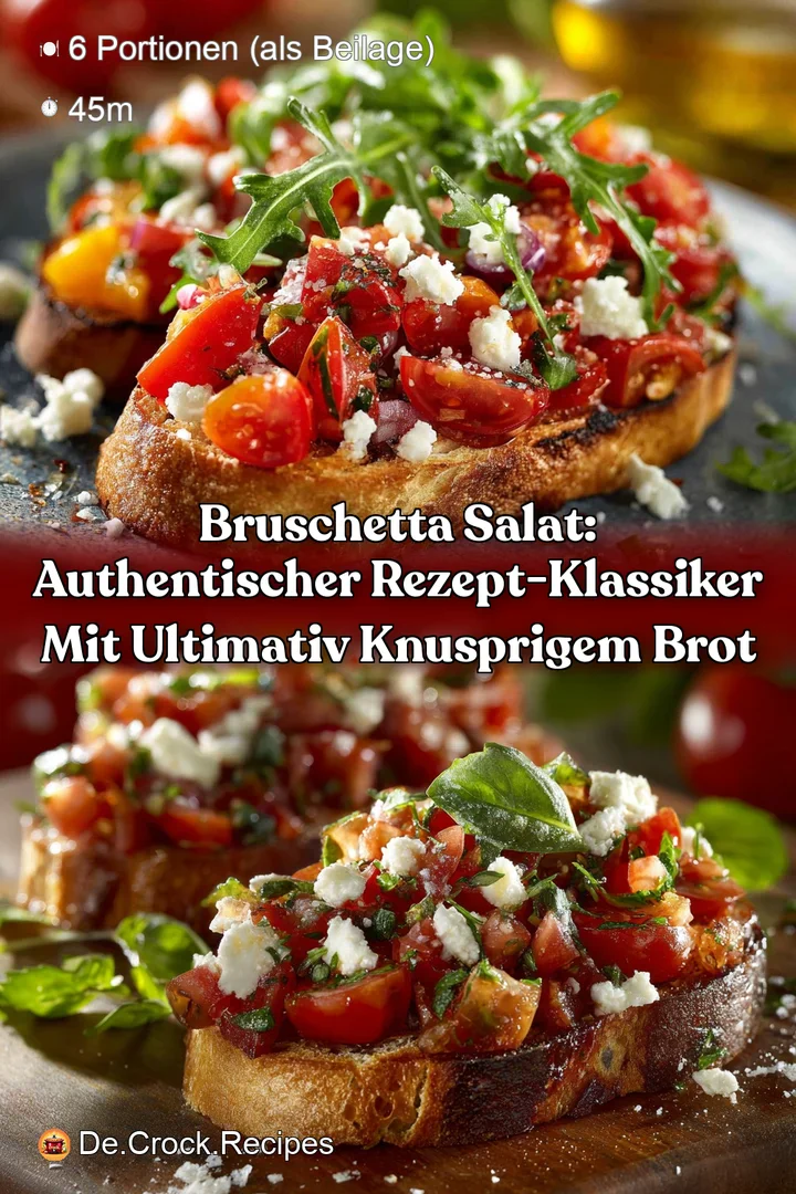 Bruschetta Salat: Authentischer Rezept-Klassiker mit ultimativ knusprigem Brot