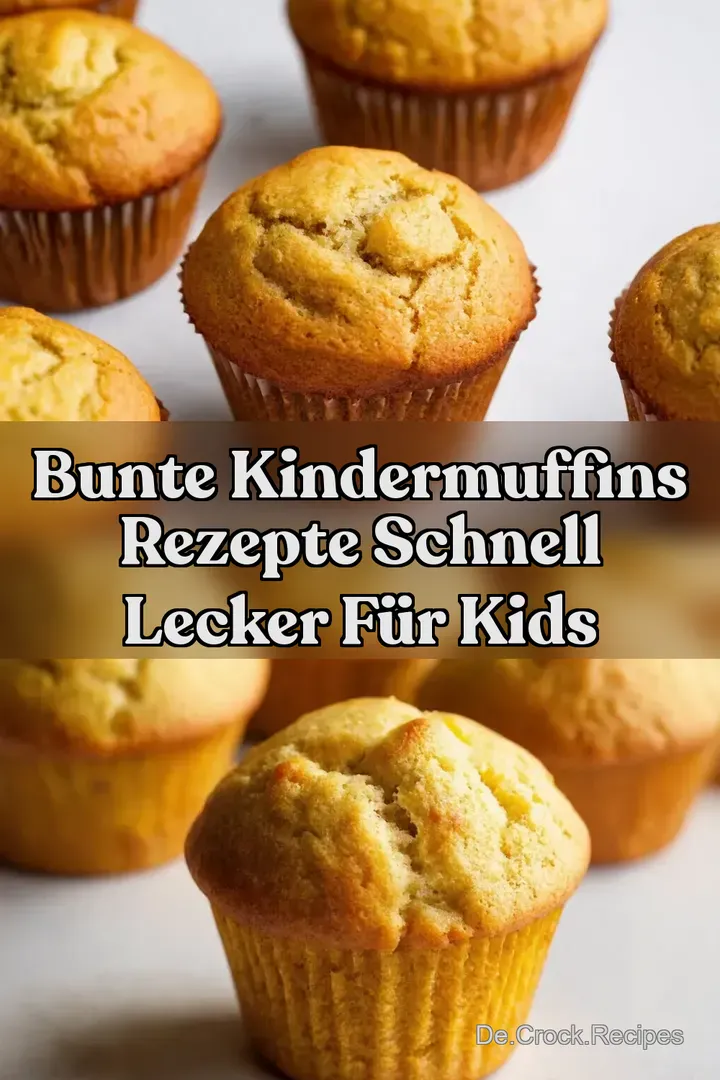 Bunte Kindermuffins Rezepte Schnell Lecker f&uuml;r Kids