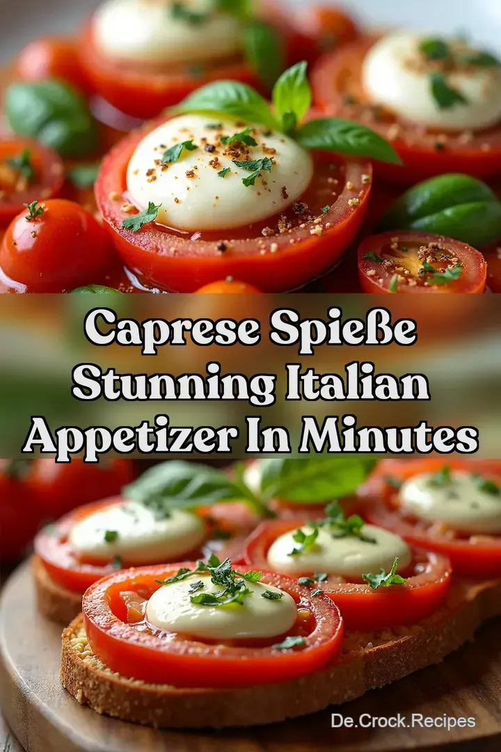 Caprese Spie&szlig;e Stunning Italian Appetizer in Minutes