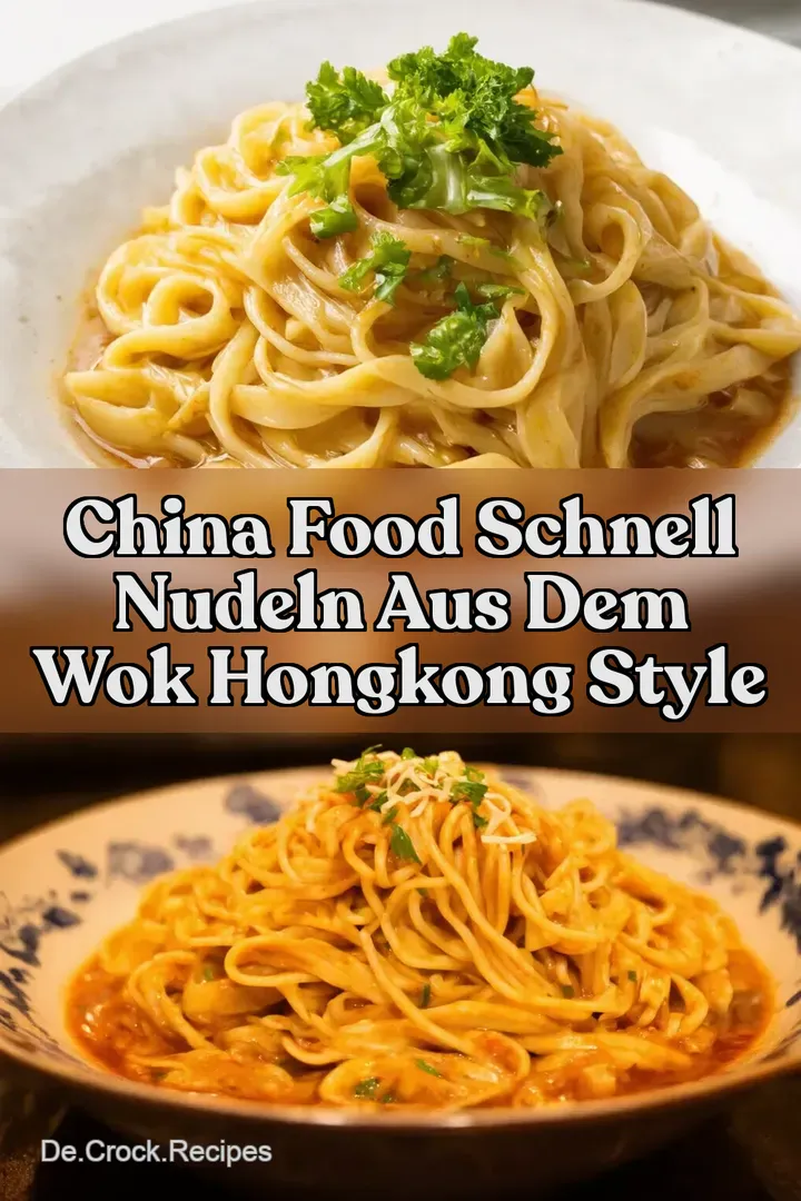 China Food Schnell Nudeln aus dem Wok Hongkong Style