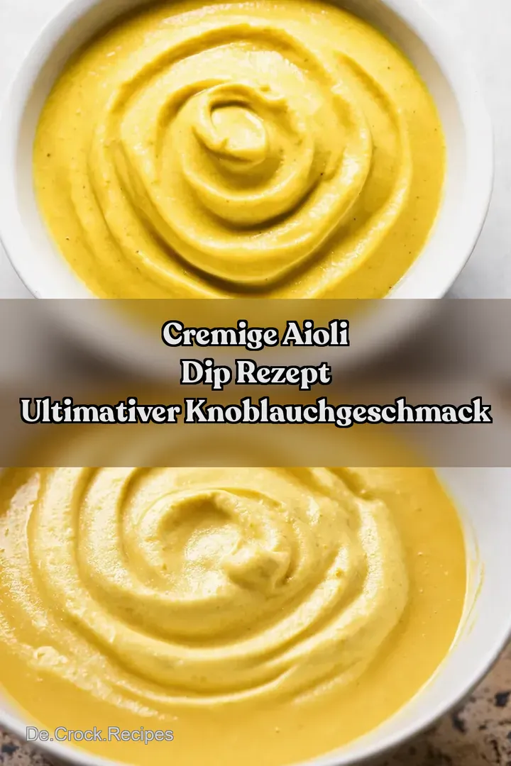 Cremige Aioli Dip Rezept Ultimativer Knoblauchgeschmack