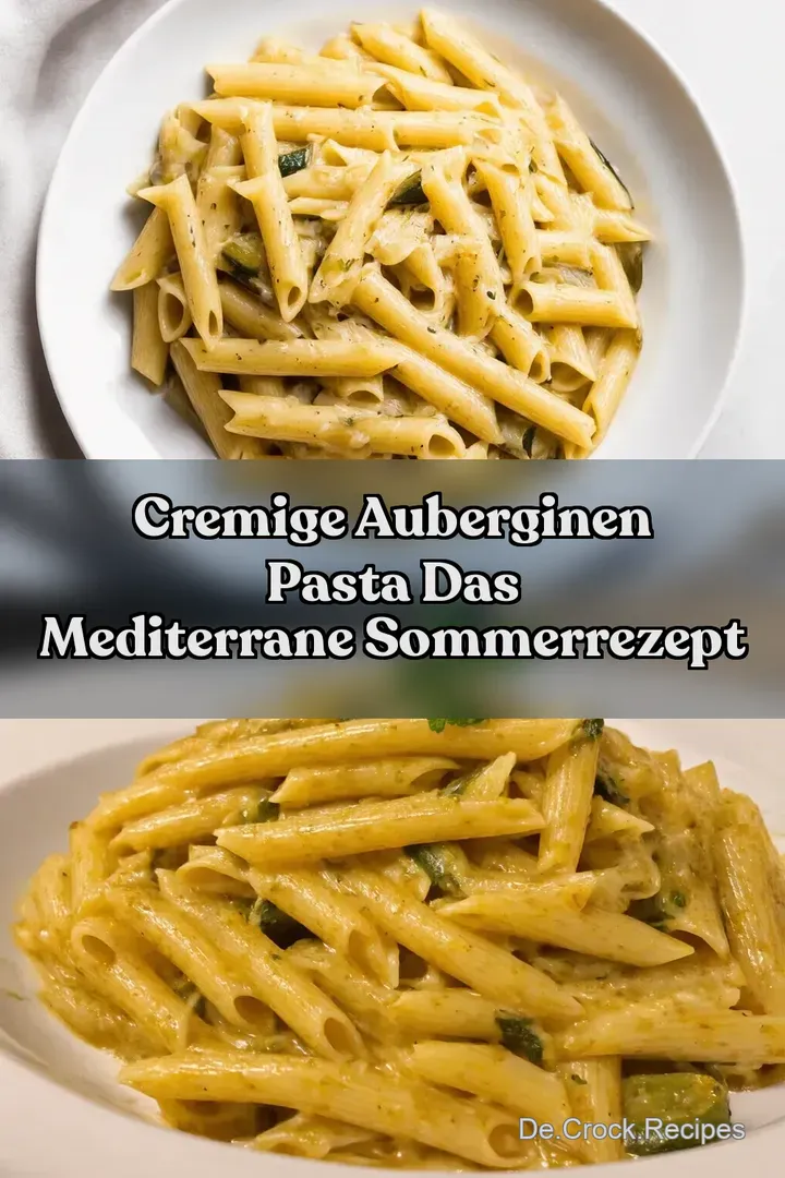 Cremige Auberginen Pasta Das Mediterrane Sommerrezept