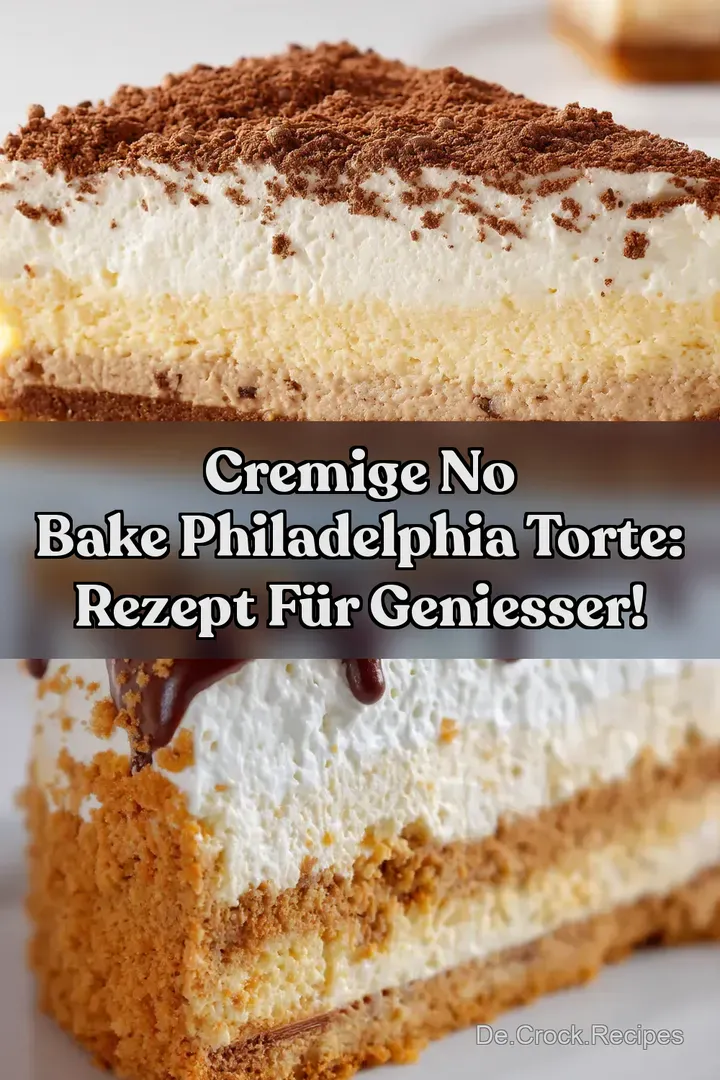 Cremige No Bake Philadelphia Torte: Rezept für Geniesser!
