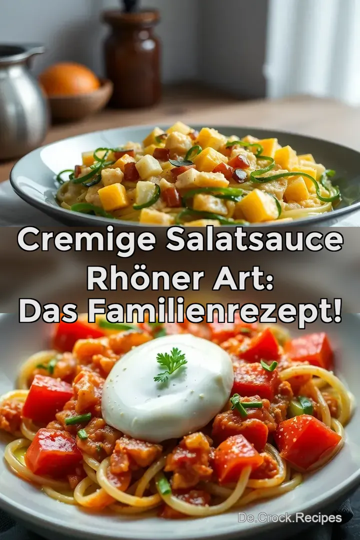 Cremige Salatsauce Rhöner Art: Das Familienrezept!