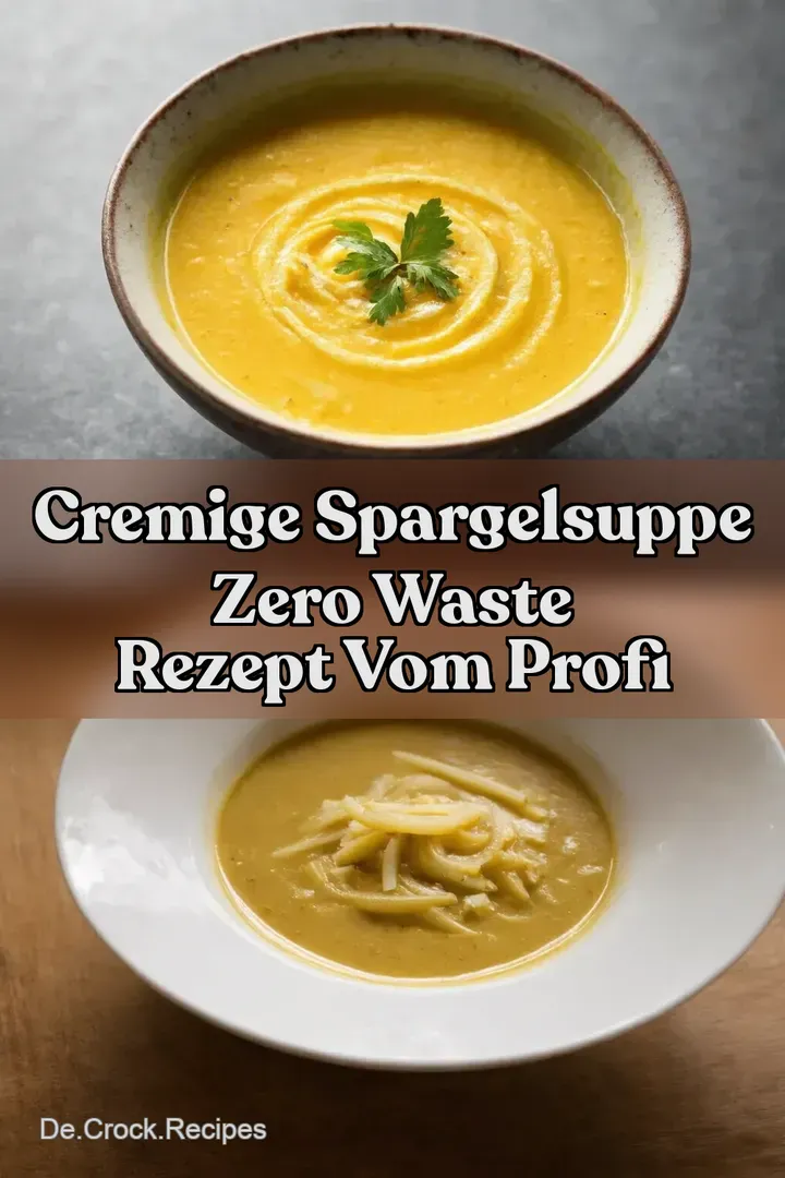 Cremige Spargelsuppe Zero Waste Rezept vom Profi