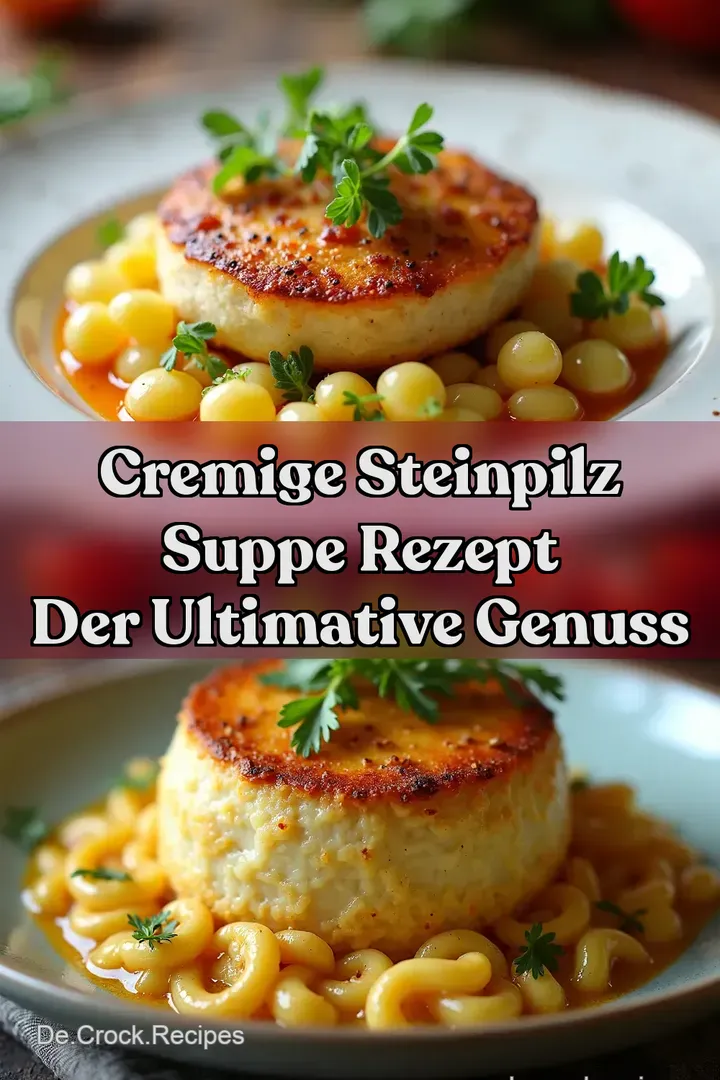 Cremige Steinpilz Suppe Rezept Der ultimative Genuss
