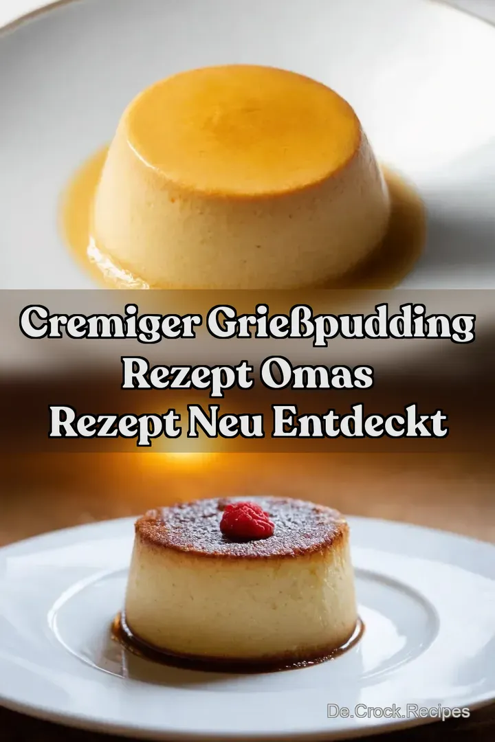 Cremiger Grie&szlig;pudding Rezept Omas Rezept neu entdeckt