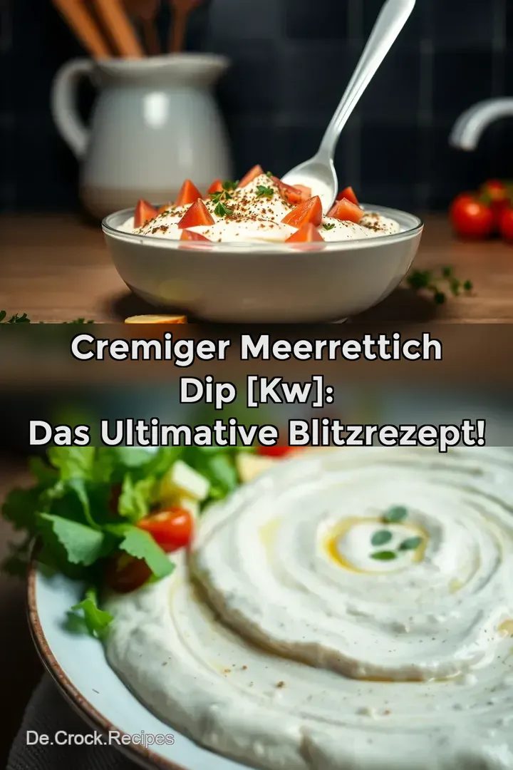 Cremiger Meerrettich Dip [kw]: Das ultimative Blitzrezept!