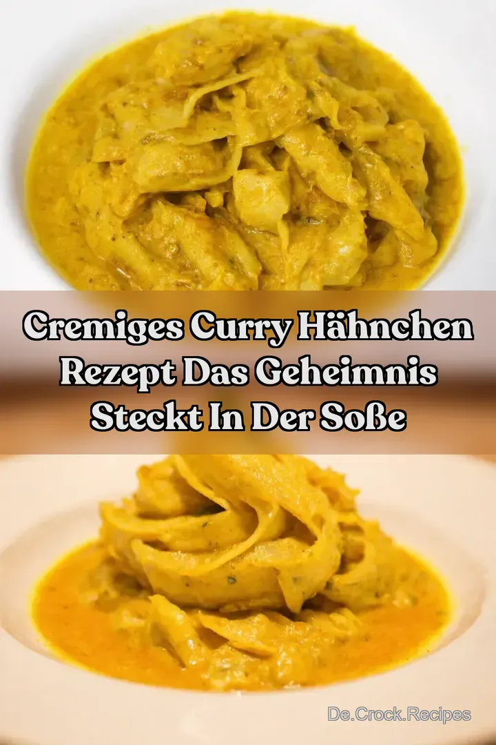 Cremiges Curry H&auml;hnchen Rezept Das Geheimnis steckt in der So&szlig;e