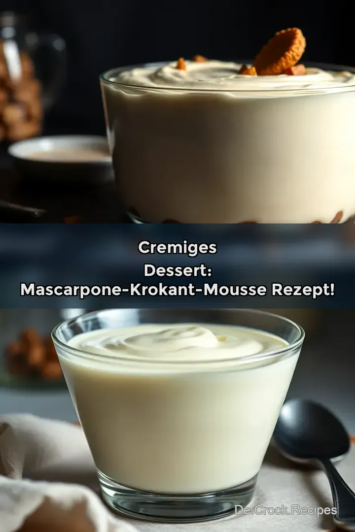 Cremiges Dessert: Mascarpone-Krokant-Mousse Rezept!
