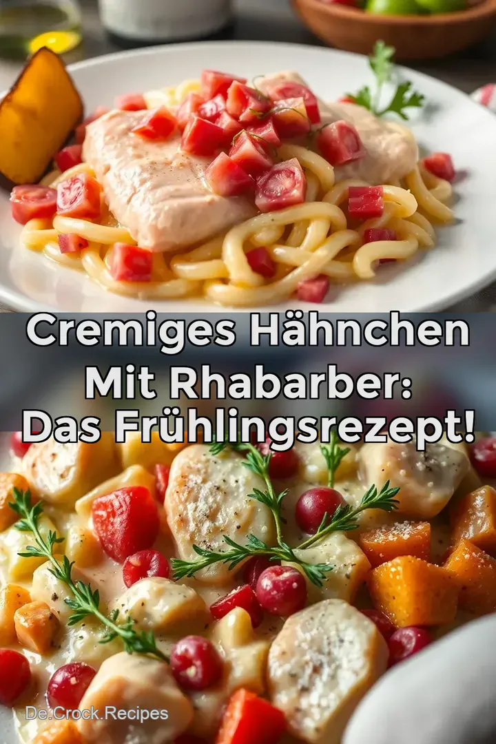 Cremiges Hähnchen mit Rhabarber: Das Frühlingsrezept!