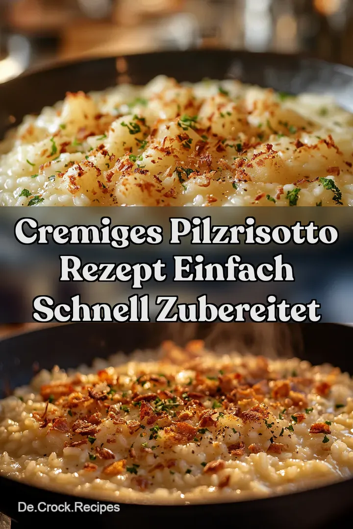 Cremiges Pilzrisotto Rezept Einfach Schnell Zubereitet