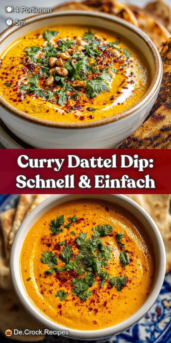 Close-up of a rich, smooth date dip, showcasing the textured surface and fragrant curry powder sprinkled on top.
