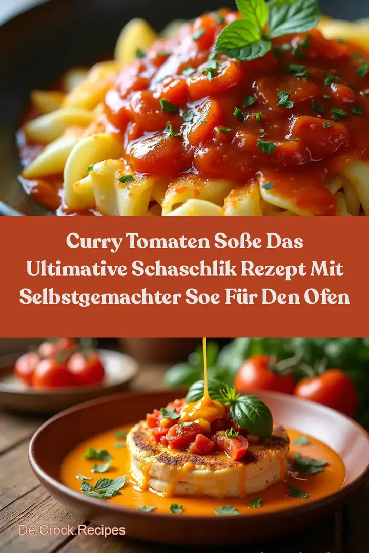 Curry Tomaten So&szlig;e Das Ultimative Schaschlik Rezept mit selbstgemachter Soe f&uuml;r den Ofen