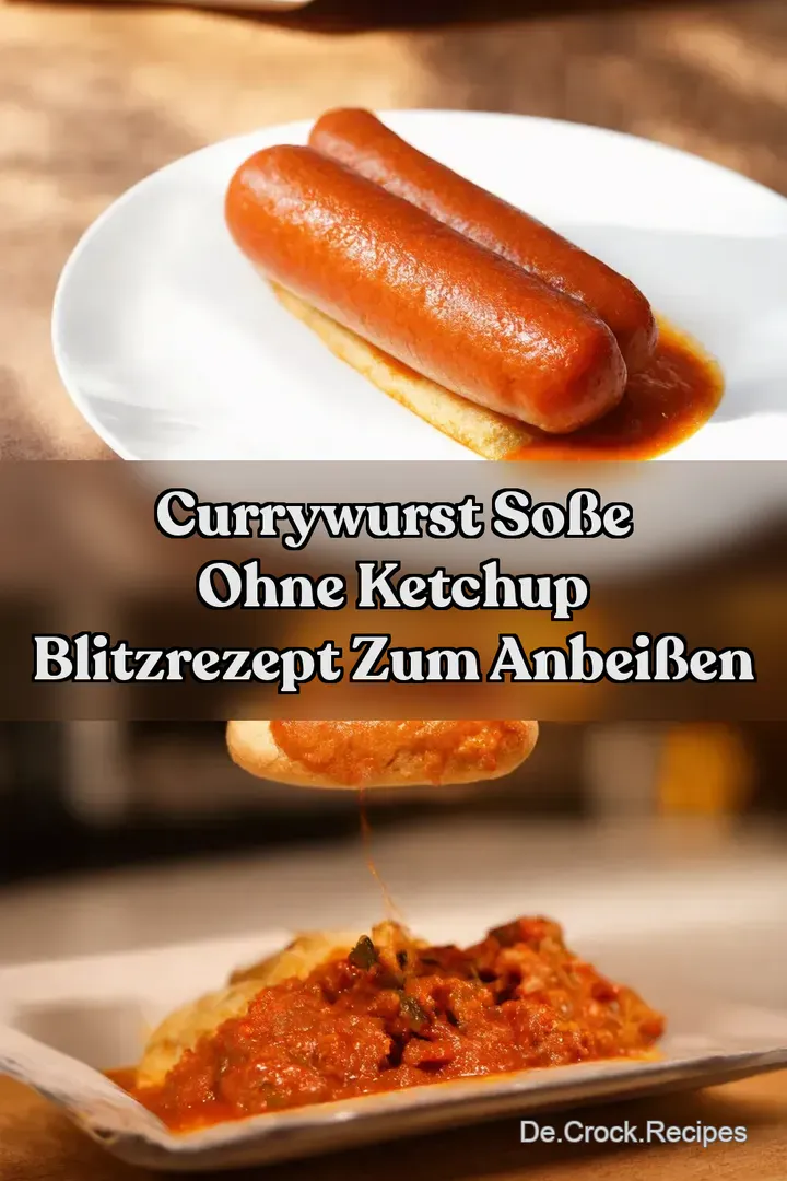 Currywurst So&szlig;e ohne Ketchup Blitzrezept zum Anbei&szlig;en