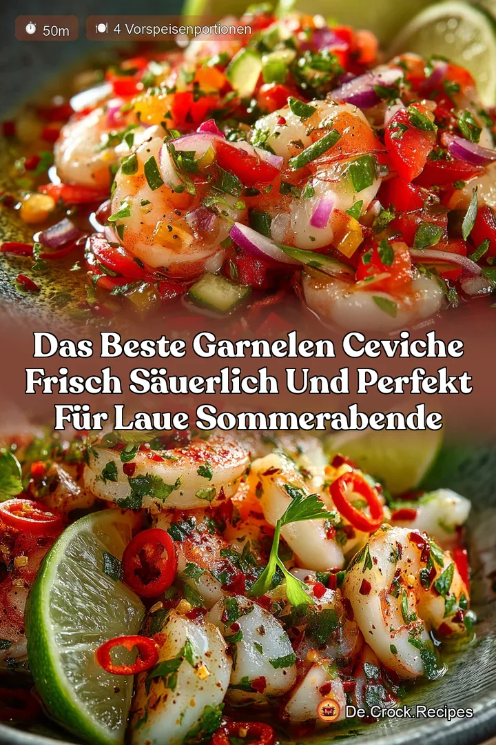 Das beste Garnelen Ceviche Frisch s&auml;uerlich und perfekt f&uuml;r laue Sommerabende