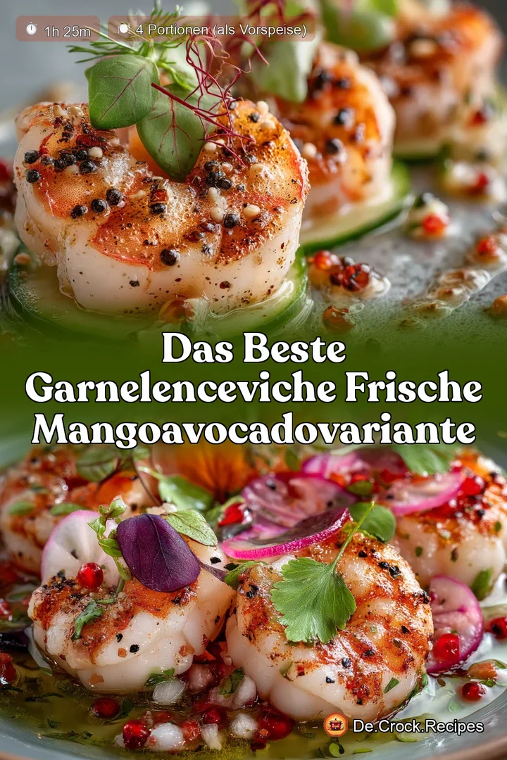 Das beste GarnelenCeviche Frische MangoAvocadoVariante
