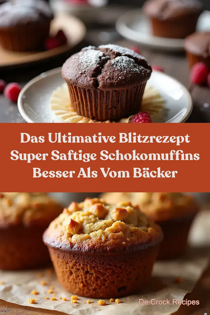 Das Ultimative Blitzrezept Super Saftige SchokoMuffins Besser als vom Bäcker