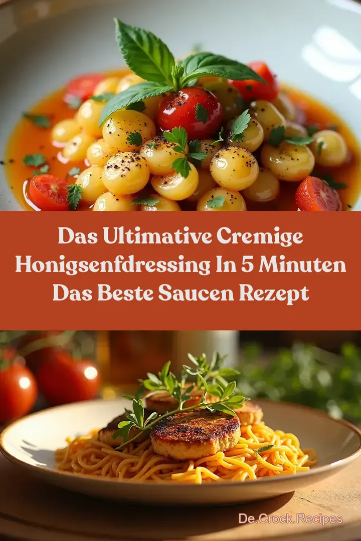 Das Ultimative Cremige HonigSenfDressing in 5 Minuten Das Beste Saucen Rezept