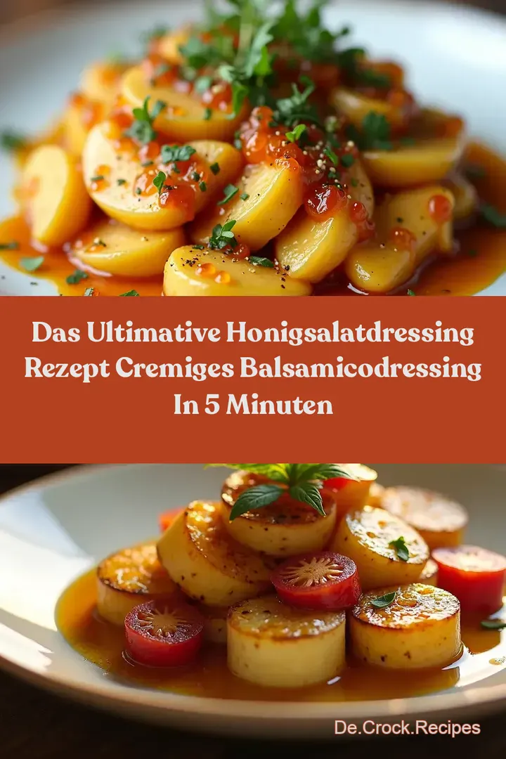 Das Ultimative HonigSalatdressing Rezept Cremiges BalsamicoDressing in 5 Minuten