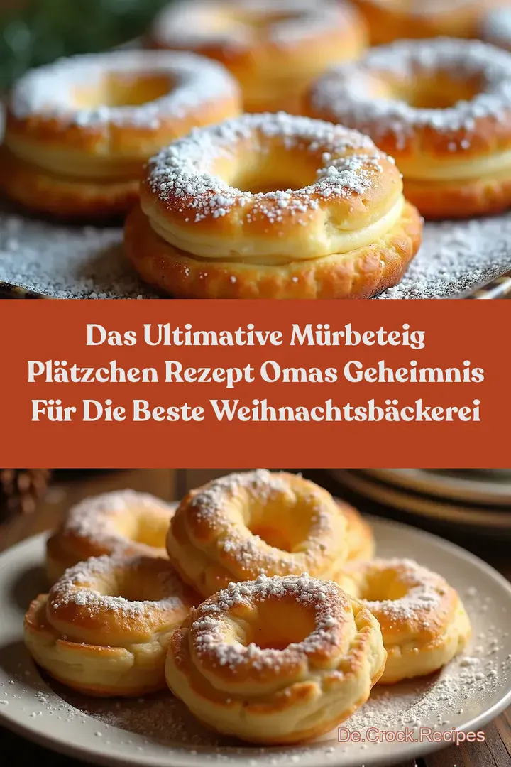 Das Ultimative Mürbeteig Plätzchen Rezept Omas Geheimnis für die Beste Weihnachtsbäckerei