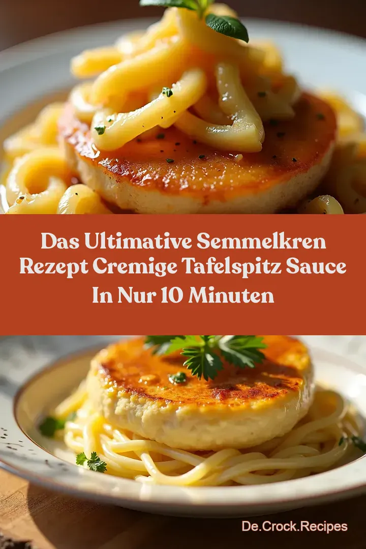 Das Ultimative Semmelkren Rezept Cremige Tafelspitz Sauce in nur 10 Minuten