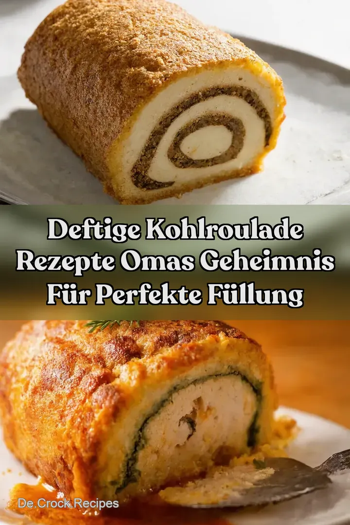Deftige Kohlroulade Rezepte Omas Geheimnis f&uuml;r Perfekte F&uuml;llung