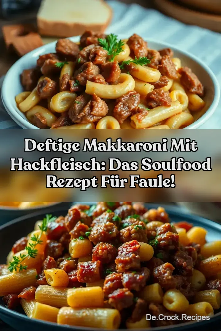 Deftige Makkaroni mit Hackfleisch: Das Soulfood Rezept für Faule!